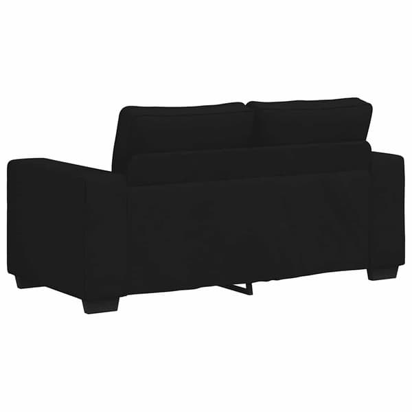 Tygsoffa 2-sits svart | kuddar | möbler