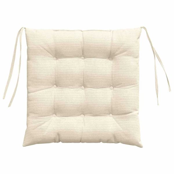 Stolsdynor 4-pack | Bomull | 40x40x6 cm | Gräddvit
