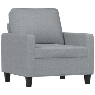 vidaXL 180 cm Tyg 3-sits Soffa Mörkgrå
