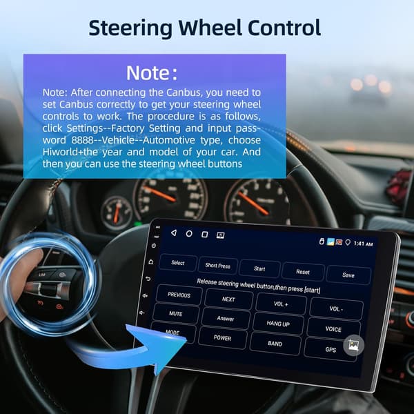 Bilradio Android 4G+64G | VW Polo 2008-2020 | 9 tommer IPS | CarPlay | Android Auto | GPS