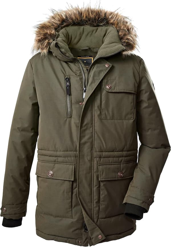 Herrjacka GW 35 olivgrön | parkas | vinter | andningsbar | justerbar fåll