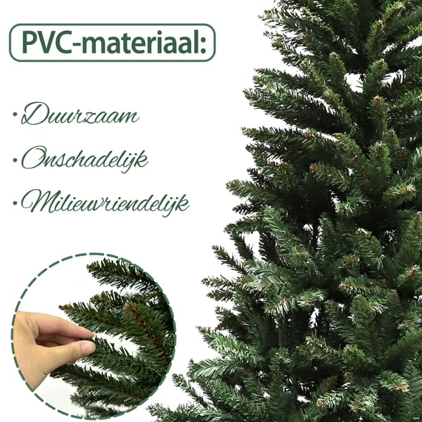 Vardagsrumsgran 220 cm | grön | konstmaterial | stålbas