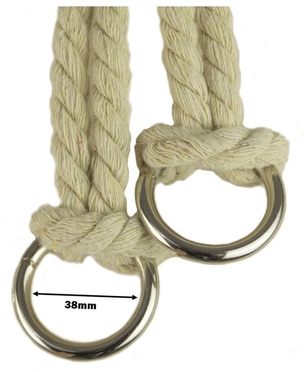 Babygunga grå | 100% bomull och trä | max 20 kg | 150 cm rep
