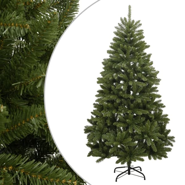 Vinterpynt 210 cm | grön | julgran | inomhus | stativ