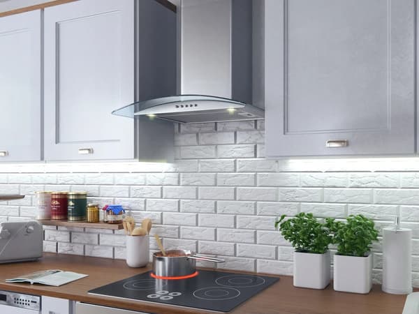 Emhættedel rustfrit stål 84cm | BT-223 | køkkeninventar