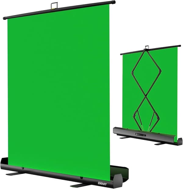 Chroma-key duk 155x200 cm | bärbar | grön | video