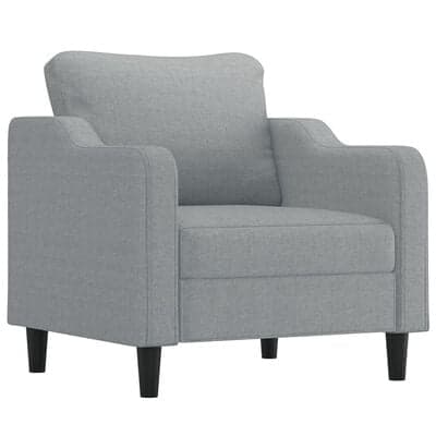 Stofsofa sort | 180 cm | 3-personers | lige model