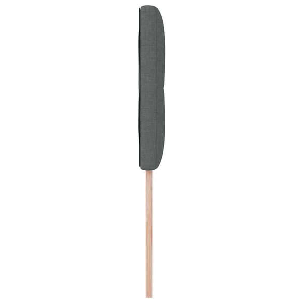 Sänggavel 80 cm | mörkgrå | tyg | LED-belysning