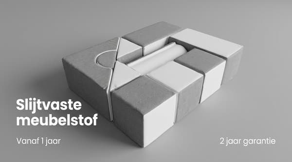 Barnleksaker mjuka klossar | 11 delar | Vit och grå | Skummaterial