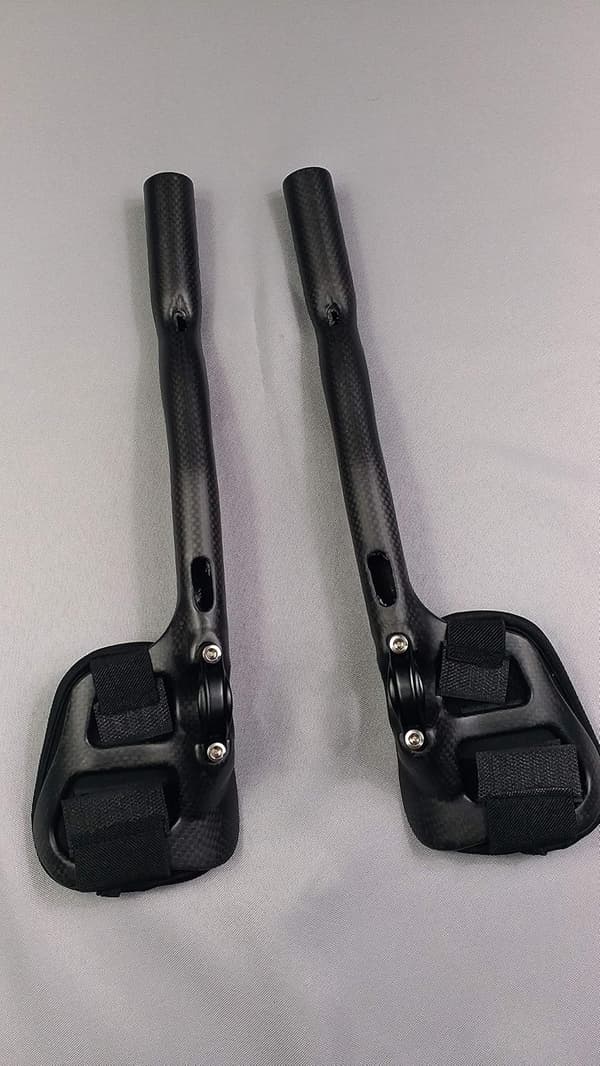 Cykelstyr armstøtte | Sort | 3K mat kulfiber | 340mm