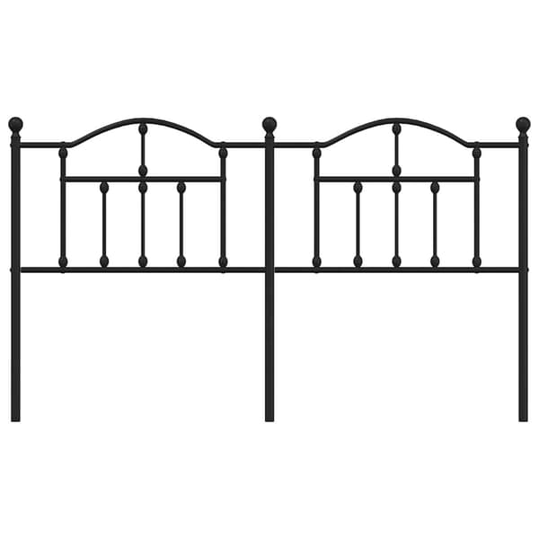 Sengegavl 160 cm | sort | metal | hovedgavl