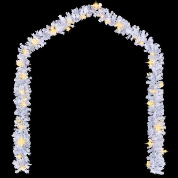 Lysguirlande 20 m hvid | LED-lys | julepynt