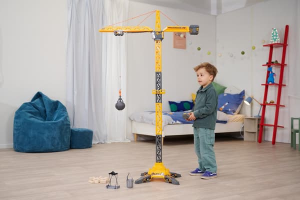 Fjernstyret kran 150 cm | RC legetøj med 360° rotation | USB-opladning