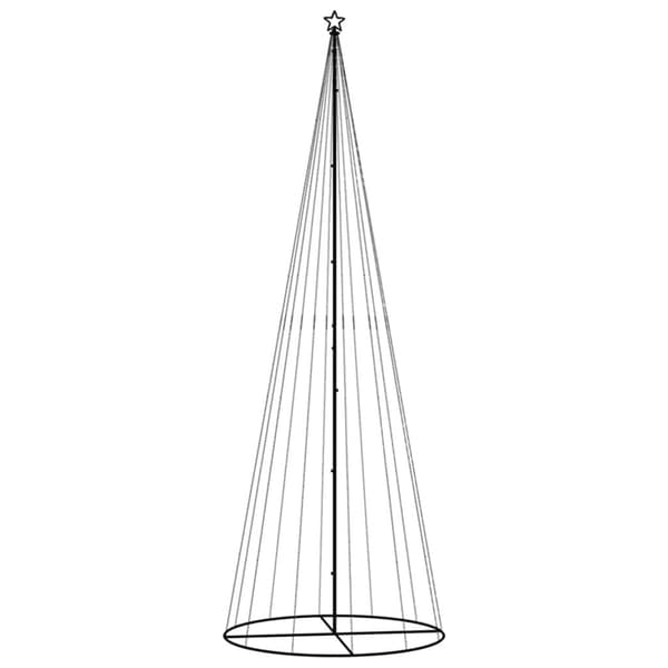 Ljusgran 500 cm hög | 732 LED Kallvit | Konisk form