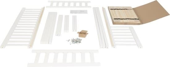 Barnsäng husformad | 200 x 90 cm | vit | trä | sovplats