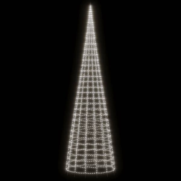 Lysgran 800 cm | koldhvid LED | 3000 lamper | til flagstang