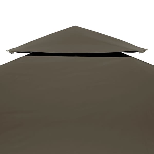 Lusthustak 3x3 m taupe | 2-lagers | 310 g/m² | polyester