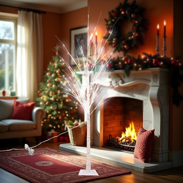 Lystræ kunstigt 180 cm | LED-belysning | birkemodel