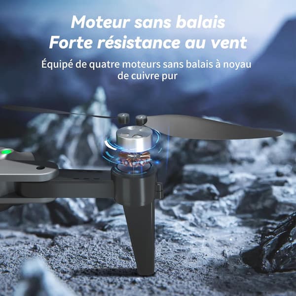 Kameradrone 4K | GPS | Wi-Fi-forbindelse | Lithium-ion batteri