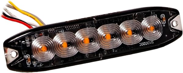 Blitzmodul SF6 2-pak | Gul | 12V 24V | ECE-R65 | Ultra-tynd