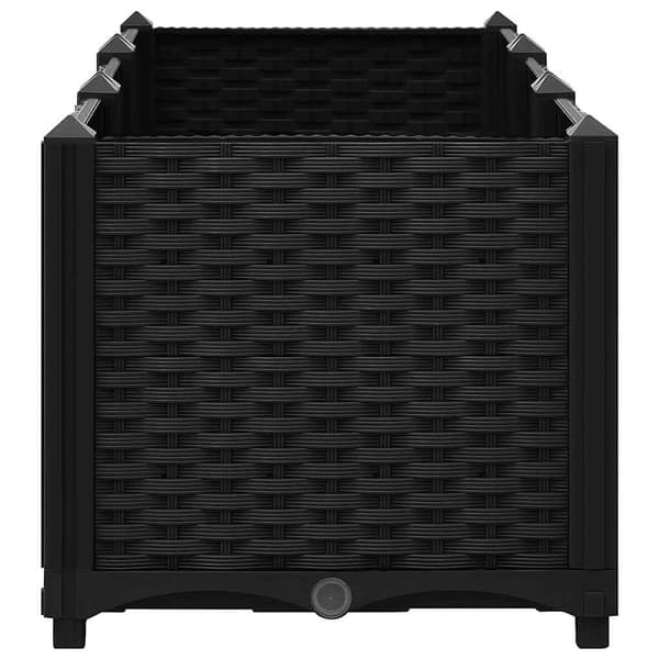 Højbed 120x40x38 cm | polypropylen | rektangulær plantekasse