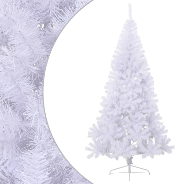 Vägggran vit 240 cm | halv form | PVC-material