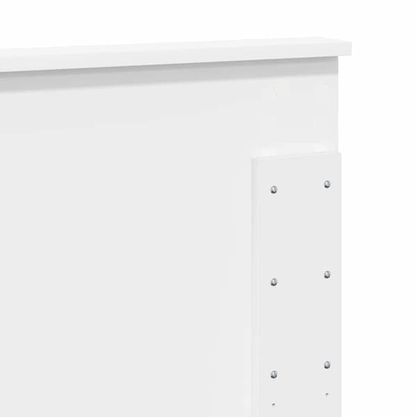 Sänggavel vit 93x7x100 cm | konstruerat trä | rektangulär