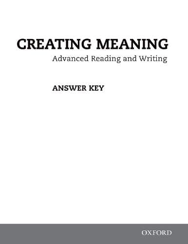 Creating Meaning: Facitnøglehæfte