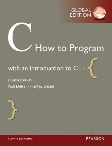 C Sådan Programmeres Global Edition