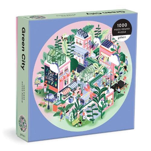 Green City 1000 bitars runt pussel