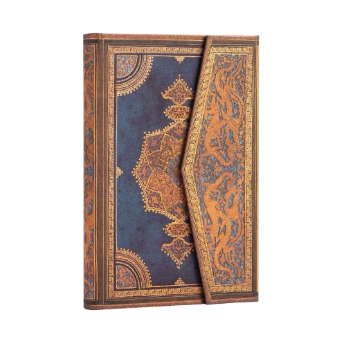 Safavid Indigo (Safavid Binding Art) Mini foret indbundet notesbog