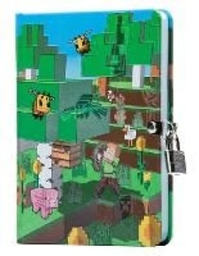 Minecraft: Mobs Glow-In-The-Dark Lås & Nøgle Dagbog