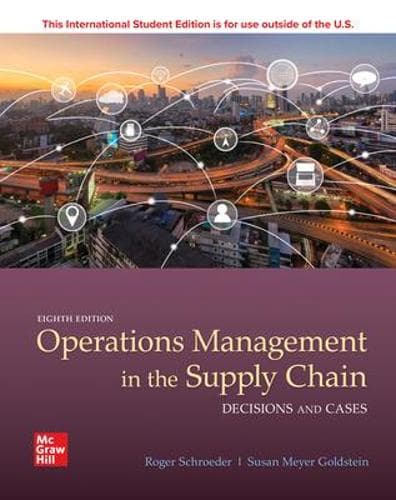 ISE OPERATIONS MANAGEMENT IN THE SUPPLY CHAIN: BESLUT & FALLSTUDIER