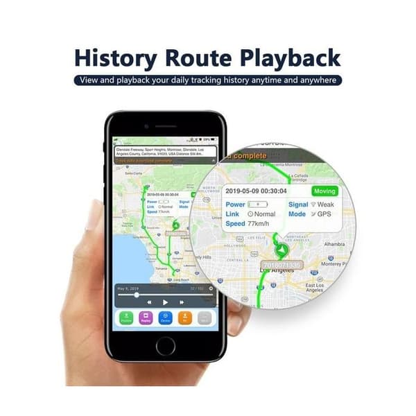 Tracker GPS - EUROWEB - Bilspårning - Geo-stängsel - Larm - Intern batteri