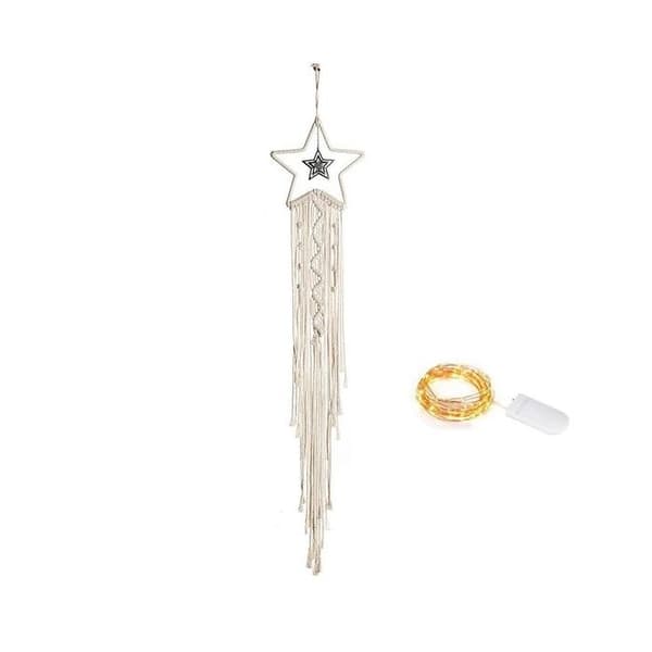 Macrame Star Dream Catcher LED Garland Sensor Drömfångare