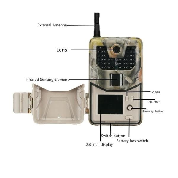 3G Jaktkamera Night Vision Motion Detection Vattentät