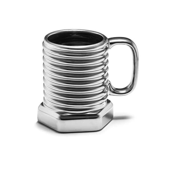 Skruvmugg med nötgrå original DIY-mugg