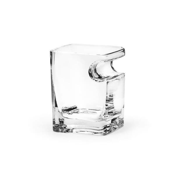 Whiskyglas med cigarrhållare
