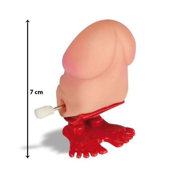 Hoppande penis med fjäderfötter