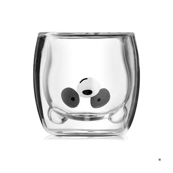 Pandamönster dubbelväggmugg Original kaffe- och temugg