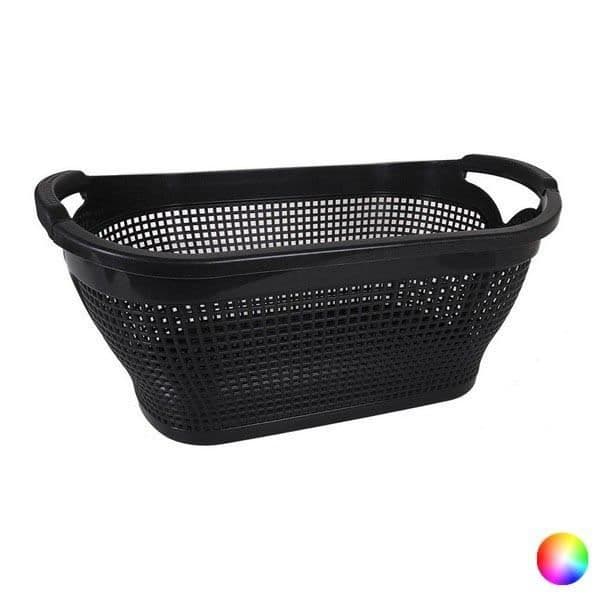 Tvättkorg - EUROWEB - Rektangulär - 31 L - Vit - Hållbart material