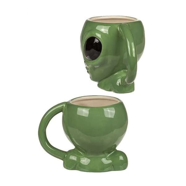Grön främlinghuvud mugg Alien mugg