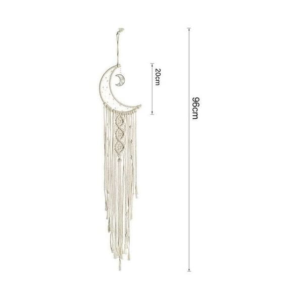 Macrame Dream Catcher Double Moon med LED-sensor Dream Dream catcher