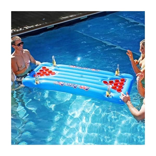 Poolspel Beer Pong - Uppblåsbart spel alkoholpool