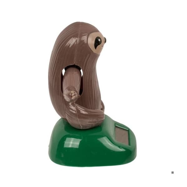 Solfjäderfigur av latmask som rör sig