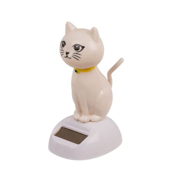 Chatfigur som gör huvudrörelser i solen