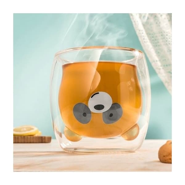 Pandamönster dubbelväggmugg Original kaffe- och temugg