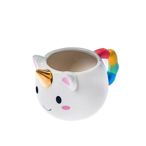 Rainbow unicorn cup guldhorn ovanlig originalmugg