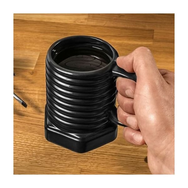 Svart mutterskruvmugg DIY originalmugg