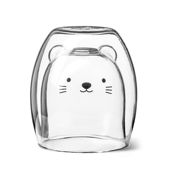 Dubbelväggig mugg kattmönster original kopp